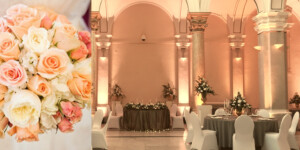 narančasta boja vjenčanja sala za vjenčanja